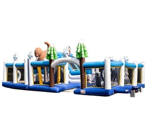 <span class=keywords><strong>Castillo</strong></span> Inflable Congelado para Adultos, Material <span class=keywords><strong>de</strong></span> PVC, Capacidad <span class=keywords><strong>de</strong></span> 2500 kg, Tamaño <span class=keywords><strong>de</strong></span> 14x10x5.5 m, para Parques <span class=keywords><strong>de</strong></span> Atracciones y Entretenimiento en Casa <span class=keywords><strong>de</strong></span> Brinco - Product Image 1