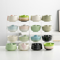 Ensemble de bols à matcha en céramique Dehua japonaise traditionnelle, fouet à thé, support pour livre de recettes, brosse à matcha, emballage en boîte colorée, thé de fêtes