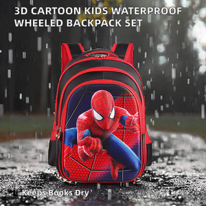 Mochila 3D <span class=keywords><strong>de</strong></span> <span class=keywords><strong>Spiderman</strong></span>, Material <span class=keywords><strong>de</strong></span> Nailon Oxford, Diseño <span class=keywords><strong>de</strong></span> Dibujos Animados Impermeable, para Uso Escolar - Product Image 2