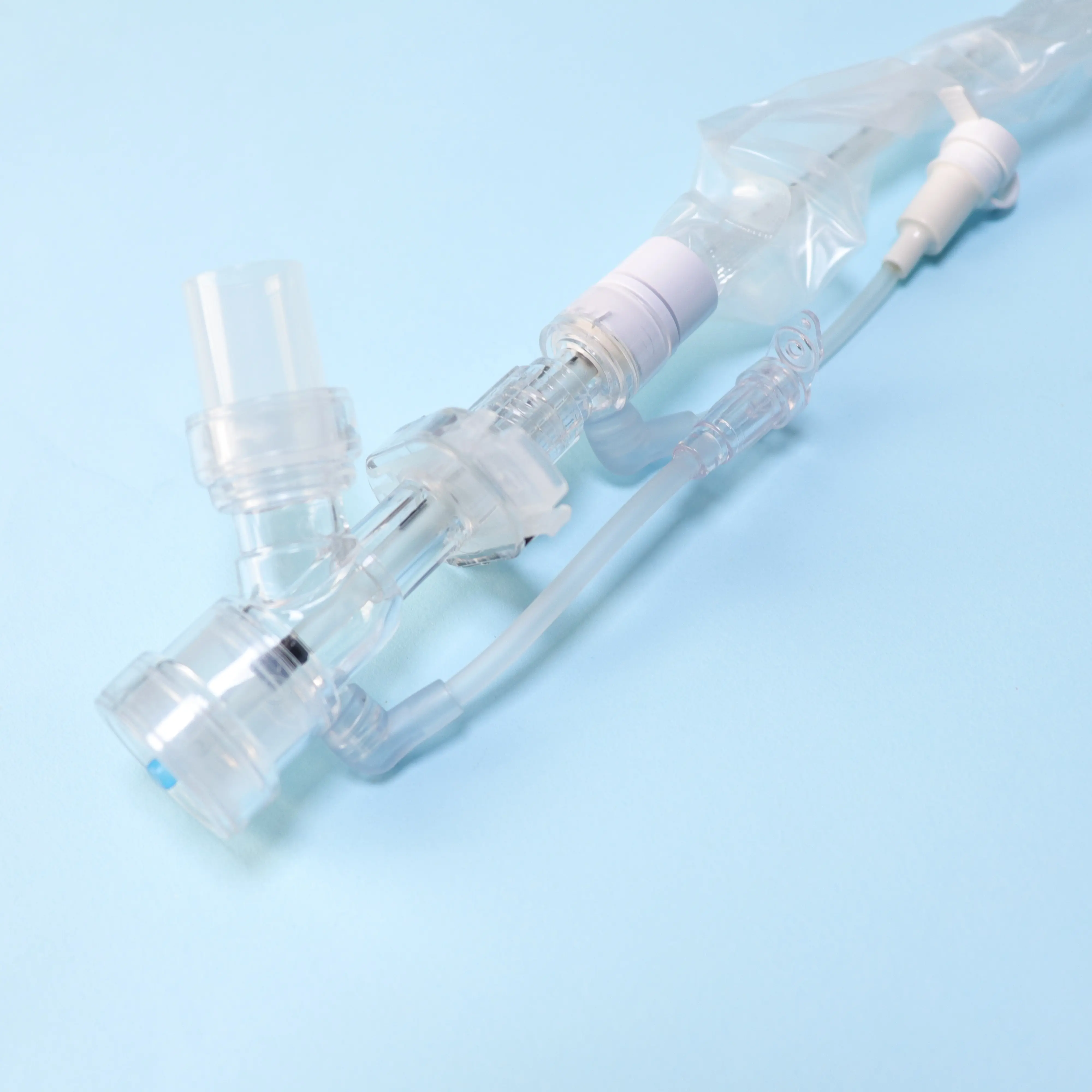 Proveedor médico de Tianck, dispositivo consumible de anestesia desechable CE ISO, catéter de succión cerrado