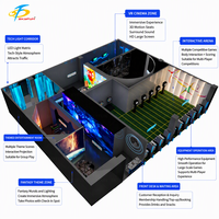 Simulateur de cinéma orbital 9D à LED avec mouvement volant pour parc d'attractions commercial