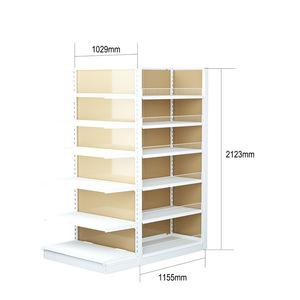 Tùy Chỉnh Cửa Hàng Tạp Hóa Thiết Bị Kệ Bộ Đồ Ăn Gốm Và Đồ Dùng Nhà Bếp Hiển Thị Giá Siêu Thị Hai Mặt Kệ - Product Image 6