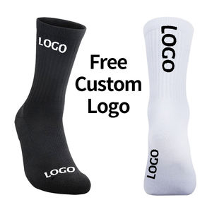 Kaus kaki basket bagian bawah <span class=keywords><strong>Terry</strong></span> untuk pria, bantal katun kru warna polos, kaus kaki basket Logo huruf kustom untuk pria - Product Image 2