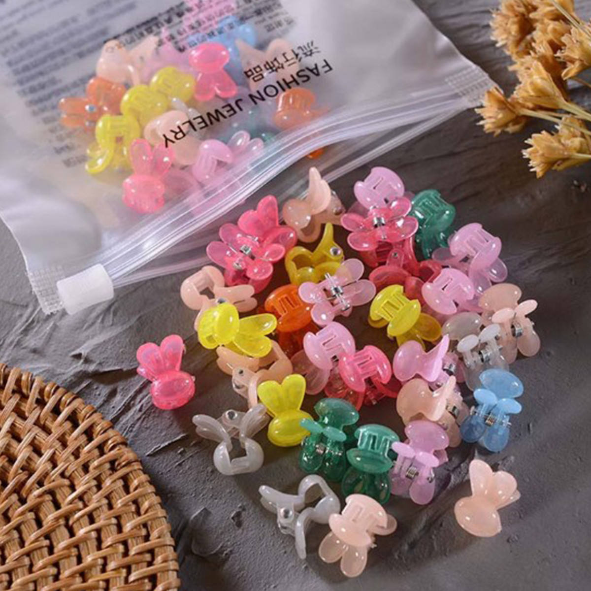 10PCS Girls Kids Butterfly Flower Hair Clip Claw Barrettes Mini Hairpin Headdress Hair Accessories