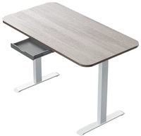 Bureau debout électrique à double moteur GOJO OEM, réglable en hauteur, avec cadre en acier, idéal pour le bureau moderne, la salle de réunion ou la chambre à coucher
