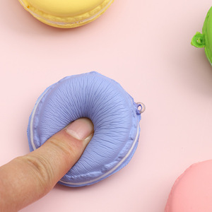 Jouet souple compressible en PU à rebond lent, 5 cm, Macaron souple, Gâteau simulé, Porte-clés, Pendentif, Gommes, Jouet fabriqué - Product Image 4