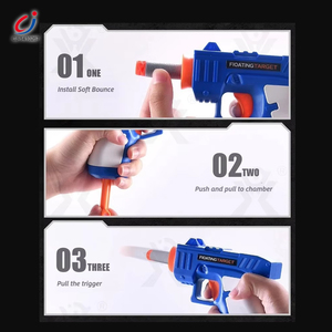 Giocattolo Interattivo Elettrico Chengji Hover Target Shooting con Pistola a Proiettili Morbidi, 2 Pistole per Gioco Indoor con Bersaglio Volante - Product Image 2