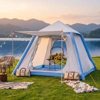 Tente de camping gonflable personnalisée, facile à monter, imperméable, tente gonflable à ouverture rapide