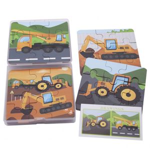 Puzzle en bois personnalisé de haute qualité pour enfants, puzzle de dessin animé pour enfants, ensemble <span class=keywords><strong>4</strong></span> en 1 avec boîte, WonderTree, épaisseur 3 mm, pour les enfants de 2 à 7 ans - Product Image 5
