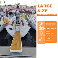 Plateforme flottante marine personnalisée, passerelle gonflable, ponton, passerelle de débarquement certifiée CE, capacité de 100 à 500 kg pour yacht, bateau, piscine