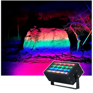 Luz de inundación de matriz LED IP65 40W RGBW para exteriores, resistente al agua, cambio de Color automático, Arco Iris DMX512, iluminación de escenario para paisaje - Product Image 6