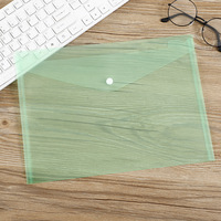 Carpeta de archivos de letras A4 Premium transparente, sobres de plástico impermeables de Material PP con cierre de botón a presión para archivar documentos
