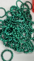 Bracelet en perles de malachite naturelle, bijoux de guérison en cristal faits à la main