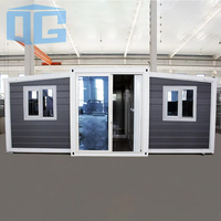 Haute qualité 20ft Double ailes extensible maison préfabriquée conteneur pliable petites maisons modernes 2 chambres cabines modulaires