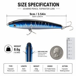 Esca da Pesca Galleggiante a Lunga Gittata per Acqua Salata - Esca per Tonno e Coda Gialla Offshore - Product Image 3