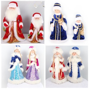 Muñeca Eléctrica Rusa, Juguete Musical de la Doncella de las Nieves y Papá Noel, Adornos Navideños para Decoración Festiva del Hogar - Product Image 2