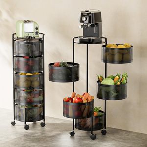 360 Degree Rotating Shelf Fruit <b>Vegetable</b> Fruit <b>Storage</b> Shelf Rack with Order Free Sample - Product Image 1