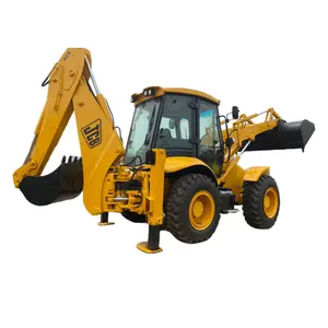 Used JCB 4CX backhoe loader excavating loader loader-digger secondhand machine retro excavator