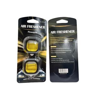 Custom Logo <strong>Pineapple</strong> Liquid Perfume Refresher 2-Pack Car Vent Clip <strong>Air</strong> Fresheners Odor Eliminator for Car Interior - Product Image 2