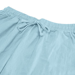 Pantaloni Sportivi in <span class=keywords><strong>Lino</strong></span> di Alta Qualità, Stile Casual con Gamba Larga per Uomo - Product Image 5