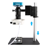 Microscope industriel avec caméra USB, 38mp, 1080P 60fps, 130x, lentille LED, pour la réparation de Microscope vidéo à puces à souder