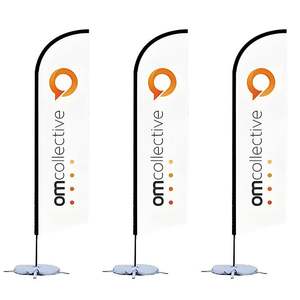 Banderas de Plumas de Alta Calidad 100% Poliéster, Diferentes Tamaños, Impresión Digital, de Una o Dos Caras, para Publicidad - Product Image 6