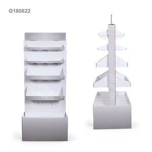Expositor de cartón de pie para mostrador, estante de exhibición de cartón de <span class=keywords><strong>doble</strong></span> cara, FSDU, regalo - Product Image 5
