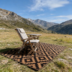 Tapis d'extérieur réversible de qualité supérieure pour camping-car, facile d'entretien, idéal pour le camping - Product Image 3
