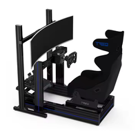Cockpit de Simulation de Course 40160 pour Jeux de Course Simulée, Volant de Jeu, Simulateur de Course, Rig de Simulation de Course, Cockpit Simracing