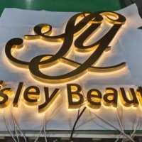 Enseigne avec logo LED personnalisable pour entreprise, commerce, magasin, publicité, enseigne LED lumineuse