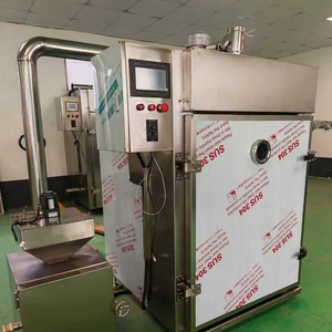 Horno de <span class=keywords><strong>Ahumado</strong></span> de Pescado y Carne de 50L, Equipo de Ahumadero de Acero Inoxidable con Leña de Roble - Product Image 2