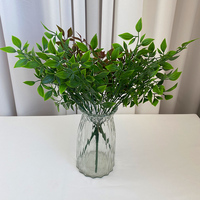 Plante Artificielle Décorative à 5 Branches Feuilles de Menthe, Prix Compétitif