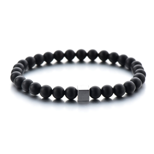 Adjustable 6mm Natural Tiger Eye Black Beads <b>Bracelet</b> Trendy Pulseras Yoga Jewelry Style for Men Women for Anniversary Occasions - Product Image 6