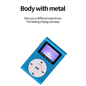 Mini Lettore <span class=keywords><strong>MP3</strong></span> in Metallo con Schermo, 128M+ Auricolari+Cavo, USB 1.1/2.0, Batteria 90mAh, Omaggio Incluso - Product Image 4