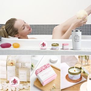 <span class=keywords><strong>Calcetines</strong></span> con bomba de jabón para negocios, vela perfumada de lujo, perfume de empresa personalizado, caja de regalo de Navidad - Product Image 3