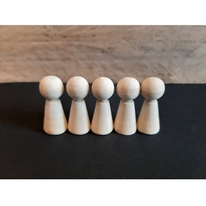 Jetons de jeu en bois, idéaux pour les jeux de société, les outils éducatifs et les projets d'artisanat - Product Image 1