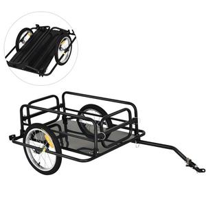 <span class=keywords><strong>Remorque</strong></span> de vélo <span class=keywords><strong>pliable</strong></span>, porte-bagages, rangement, transport, <span class=keywords><strong>remorque</strong></span> de vélo en acier noir avec attelage universel - Product Image 5