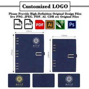 Ys859 Wholesale Detachable Loose-<b>Leaf</b> Notebook Custom School Corporate Meeting Book Sub Cover With Logo - Product Image 2