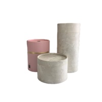 Boîte de luxe personnalisée en papier kraft cylindrique pour cosmétiques, tube rond pour rouge à lèvres, boîte cadeau pour parfum, emballage rigide