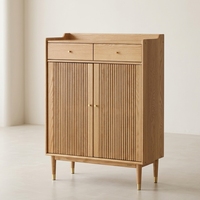 Meuble à chaussures moderne en bois massif, armoire de rangement pour chaussures en bois pour entrée, salon, avec grande capacité