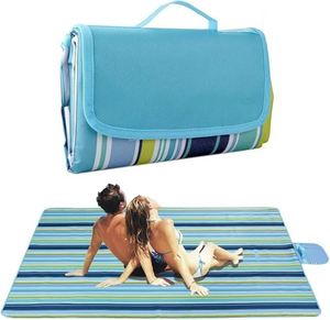 Outdoor & Picnic <b>Blanket</b> Extra Large Sand Proof Waterproof Polyester Portable <b>Beach</b> Mat for Camping Hiking Festivals - Product Image 2