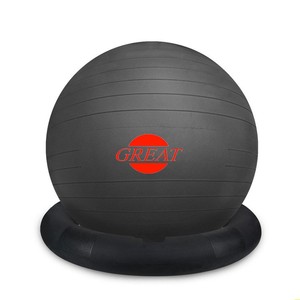 Balle de yoga personnalisée en PVC avec anneau de balle pour <span class=keywords><strong>femme</strong></span> <span class=keywords><strong>enceinte</strong></span>, sécurité et environnement - Product Image 1