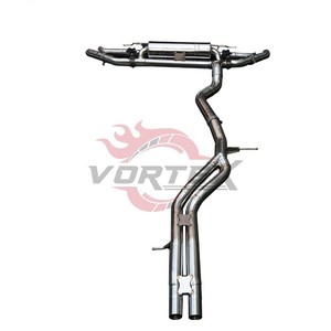ท่อไอเสียแบบ Catback สแตนเลส Vortex พร้อมวาล์ว สำหรับ Audi Q7 3.0T ปี 2020-2024 ปลายท่อแบบ Quad Tips ตัวเชื่อมต่อแบบ Y รุ่น EA839 เชื่อม TIG พร้อมขาแขวน - Product Image 3