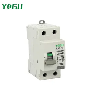 YOGU Dx3 AC Residual Breakers ELCB Circuit Breakers RCCB 63A 2p4p 10mA 30mA Earth Leakage