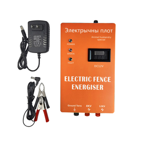Contrôleur de clôture électrique de style classique avec électrificateur chargé par batterie en bois PVC 12V pour animaux de ranch bétail volaille à l'extérieur - Product Image 2