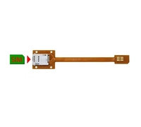Personalizado 3G 4G 4 en 1 dual sim fpcb multi extender mini tarjeta SIM FPC cable con ranura Push-push 15cm