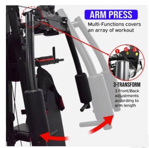 Équipement de musculation à domicile avec cinq stations d'entraînement complet, appareils multifonctions d'entraînement de force en intérieur MS - Product Image 6