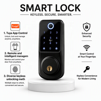 Cerradura Inteligente WiFi Lifelibero Tuya, Cerradura de Seguridad con Huella Dactilar y Teclado, Cerradura Electrónica con Desbloqueo Remoto por Aplicación