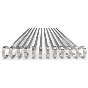 Brochettes en acier inoxydable pour barbecue, brochettes à suspendre, brochettes en métal pour barbecue, brochettes à viande pour barbecue, accessoires de cuisine - Product Image 5