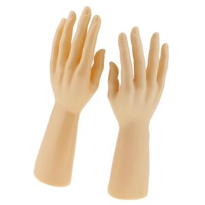 1 paio di manichino maschio mani in colore della pelle di plastica Display per gioielli bracciale guanti per le donne - Product Image 1